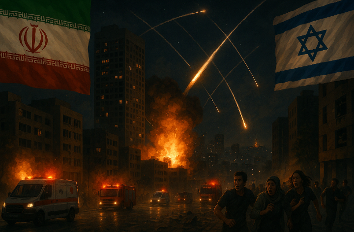 Pertahanan Tercanggih Jebol! Ratusan Rudal Balistik Iran Porak Porandakan Israel/(ilustrasi/@fkn)