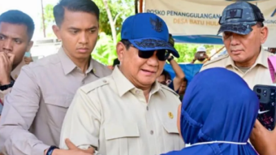 Presiden Prabowo Tinjau Posko Kesehatan Tapsel