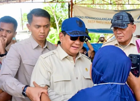 Presiden Prabowo Tinjau Posko Kesehatan Tapsel